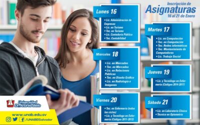 Horarios de Inscripción