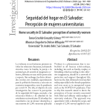 Seguridad del hogar en El Salvador: Percepción de mujeres universitarias