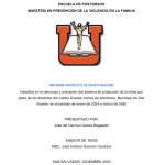 Desafíos en la denuncia y activación del sistema de protección de la niñez por parte de los docentes del Centro Escolar Llanos de Achichilco, Municipio de San Vicente, en el periodo de enero de 2024 a marzo de 2025