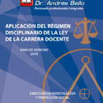 Aplicación del Régimen Disciplinario de la Ley de la Carrera Docente