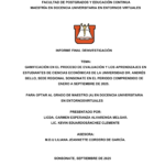 GAMIFICACIÓN EN EL PROCESO DE EVALUACIÓN Y LOS APRENDIZAJES EN ESTUDIANTES DE CIENCIAS ECONÓMICAS DE LA UNIVERSIDAD DR. ANDRÉS BELLO, SEDE REGIONAL SONSONATE EN EL PERIODO COMPRENDIDO DE ENERO A SEPTIEMBRE DE 2025