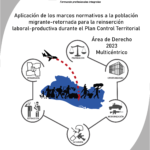 Aplicación de los marcos normativos a la población migrante-retornada para la reinserción laboral-productiva durante el Plan Control Territorial