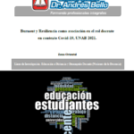 Burnout y Resiliencia como asociación en el rol docente en contexto Covid-19, UNAB 2021. Zona Oriental.