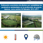 Estimación económica de efectos por variabilidad de parámetros ambientales en la producción de granos básicos, zona central, El Salvador 2013–2017