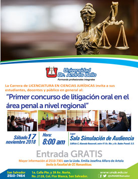 1er concurso de litigación penal a nivel regional
