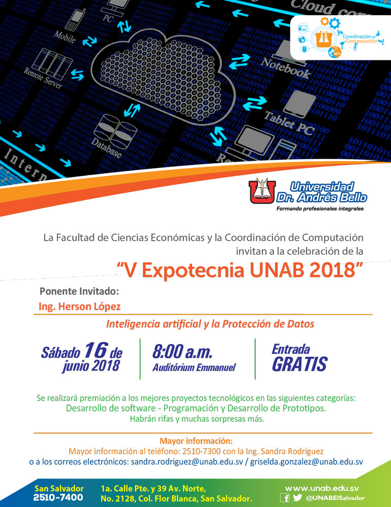 V Expotecnia UNAB 2018 V Expotecnia UNAB 2018