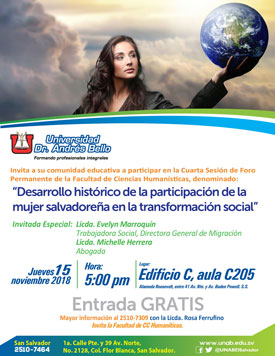 La participación de la mujer salvadoreña La participación de la mujer salvadoreña