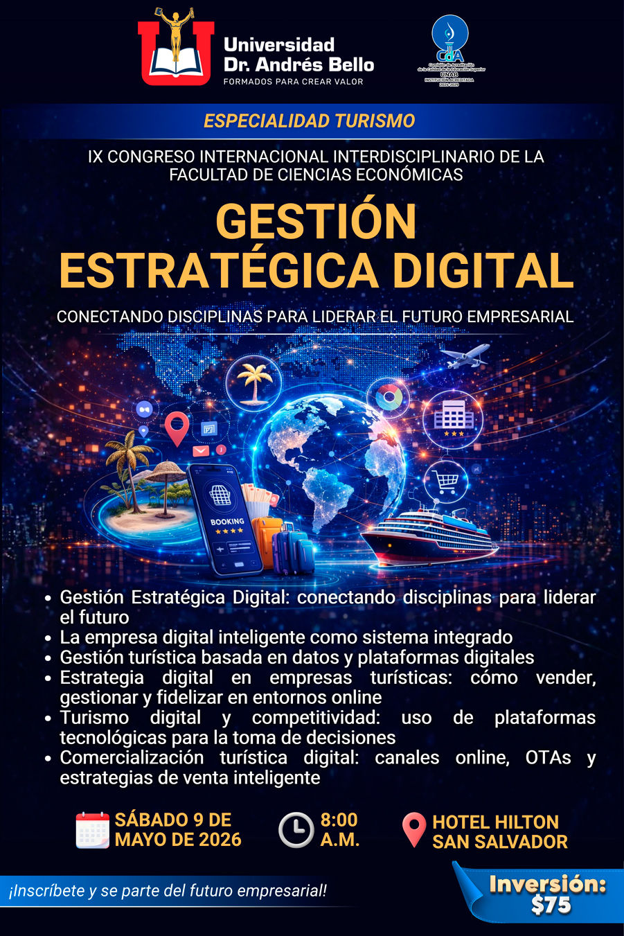 IX Congreso Internacional Interdisciplinario de la Facultad de Ciencias Económicas | Especialidad Turismo