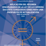 Aplicación del régimen disciplinario de la Ley de la Carrera Docente: consideraciones para una propuesta de actualización, zona norte