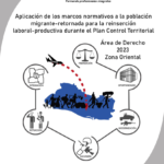 Aplicación de los marcos normativos a la población migrante-retornada para la reinserción laboral-productiva durante el Plan Control Territorial. Zona Oriental