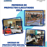 Memoria de Proyectos y Actividades de Proyección Social, San Salvador, 2019.