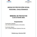 Memoria de Proyectos y Actividades de Proyección Social, Chalatenango, 2023