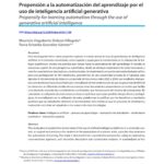 Propensión a la automatización del aprendizaje por el uso de inteligencia artificial generativa