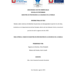 Relatos sobre violencia intrafamiliar de personas con discapacidad visual de 18 a 60 años, residentes en el departamento de San Salvador, distrito de San Salvador Centro, durante el periodo de abril a agosto del año 2025.