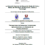 Percepciones de Estresores Contextuales: Aproximaciones a la Afectación en Pruebas Externas.