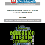 Tema: Burnout y Resiliencia como asociación en el rol docente en contexto Covid-19, UNAB 2021. Zona Occidental.