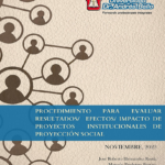 Procedimiento para evaluar resultados/efectos/impacto de los proyectos institucionales de proyección social