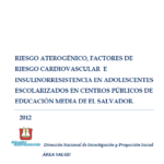 Riesgo aterogénico, factores de riesgo cardiovascular e insulinorresistencia en adolescentes escolarizados en centros públicos de educación media de El Salvador