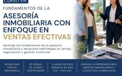 ¡Curso en Asesoria inmobiliaria con enfoquete en ventas efectiva!